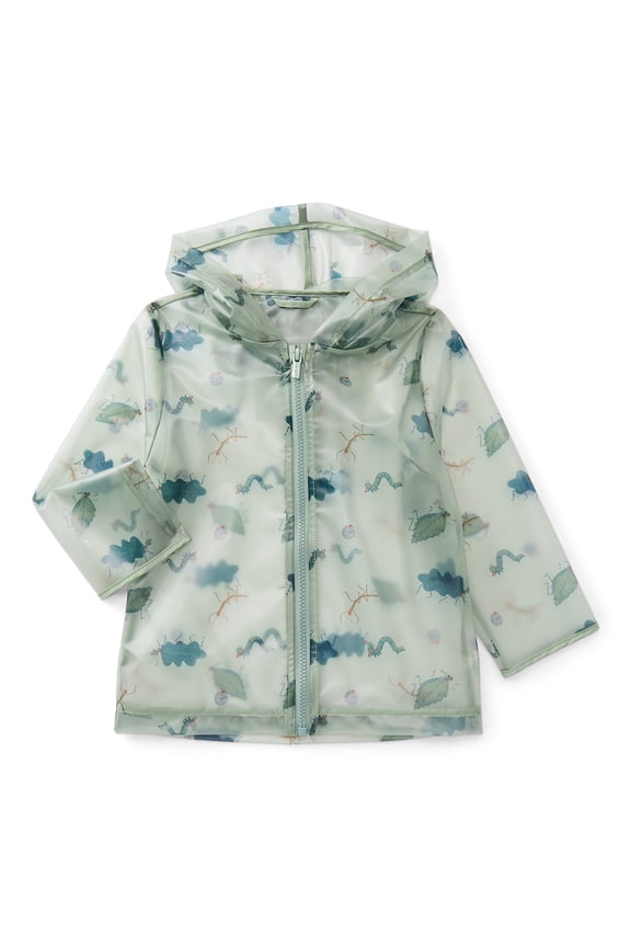 Toddler Clear Rain Jacket with Hood, Sizes 12M-5T