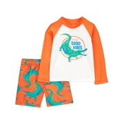 Carter’s Child of Mine Baby and Toddler Boy Two-Piece Rash Guard Set, Sizes 0/3M-5T
