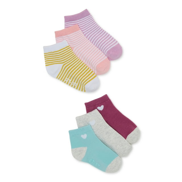 Carter's Child of Mine Toddler Girl Ankle Socks, 6Pack, Sizes 12M5T