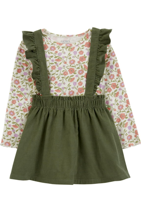 Toddler Girl Dress, 2-Piece, Sizes 12M-5T