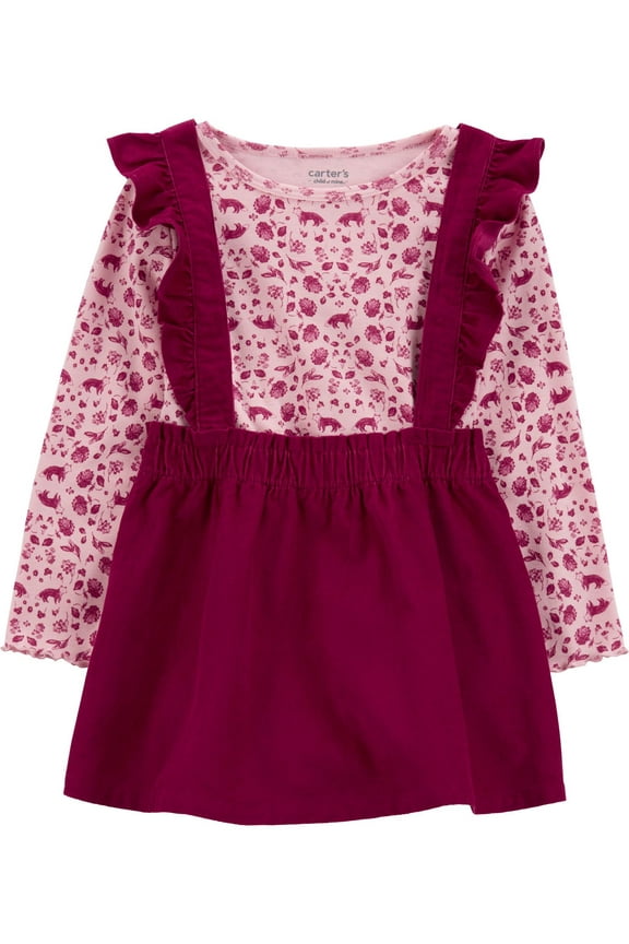 Toddler Girl Dress, 2-Piece, Sizes 12M-5T