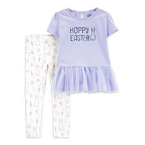Carter's Child of Mine Toddler Girl Easter Outfit Set, 2-Piece, Sizes 12M-5T
