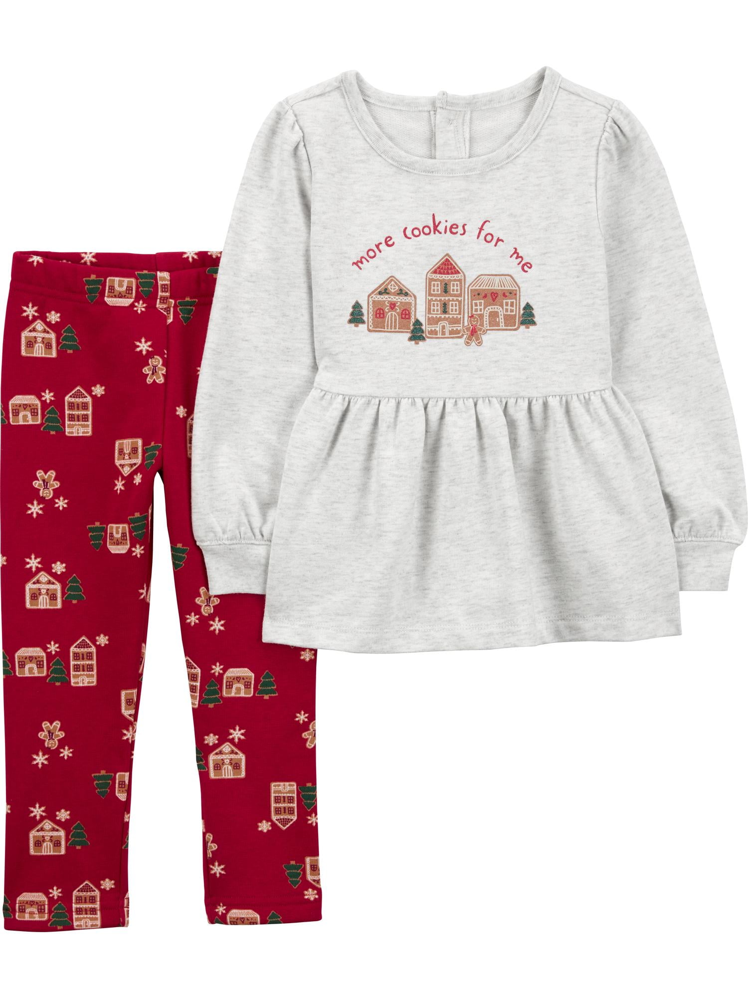 Carter's Child of Mine Toddler Girl Ginger Bread Set, 2-Piece, Sizes 12 Months - 5T