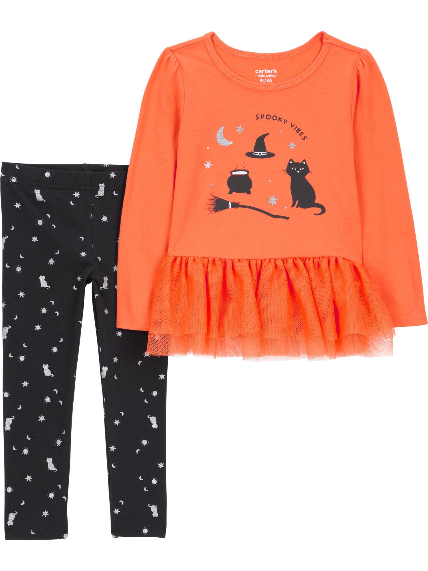 Carter's Child of Mine Toddler Girl Halloween Outfit Set, 2-Piece, Sizes 12M-5T