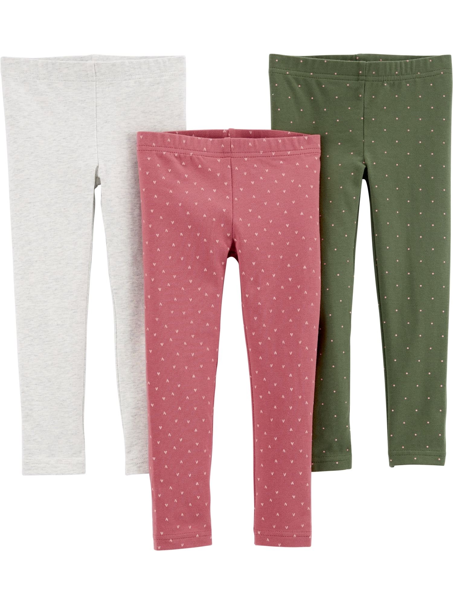 Carter's Child of Mine Toddler Girl Leggings Set, 3-Pack, Sizes 2T-5T