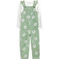thumbnail image 1 of Carter's Child of Mine Baby and Toddler Girl, Overalls Set, 2-Piece, Sizes 18M-4T, 1 of 7