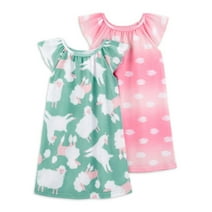 Carter's Child of Mine Toddler Girl Pajama Gown, 2-Pack, Sizes 2T-5T