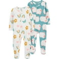 thumbnail image 1 of Carter's Child of Mine Toddler Girl Pajama Sleeper, 2-Pack, One-Piece, Sizes 12M-5T, 1 of 5