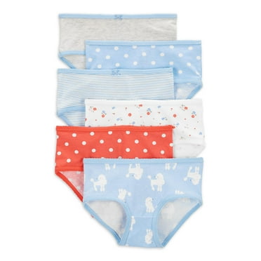 Carter's Child of Mine Toddler Girl Poodle Brief Underwear, 6-Pack, Sizes 2T-3T