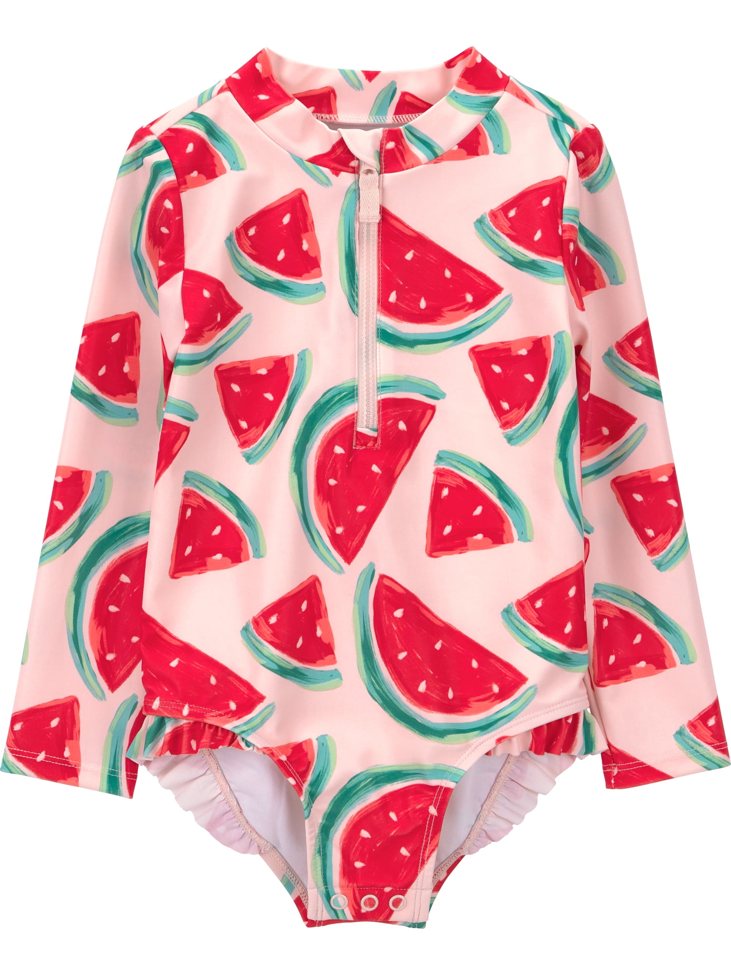 Carter's Child of Mine Toddler Girl Rash Guard Swimsuit, One-Piece, Sizes 12M-5T