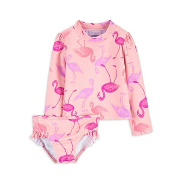 Carter's Child of Mine Toddler Girl Rash Guard Swimsuit Set, Sizes 12M-5T