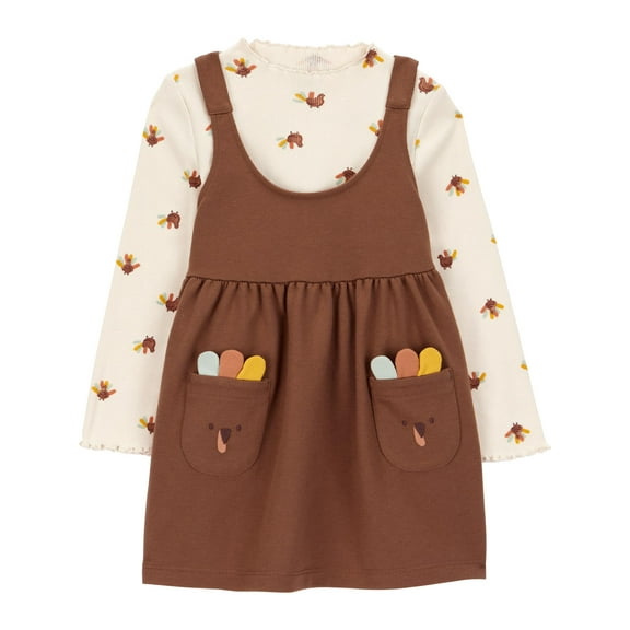 Carter's Child of Mine Toddler Girl Thanksgiving Dress, Sizes 12M-5T