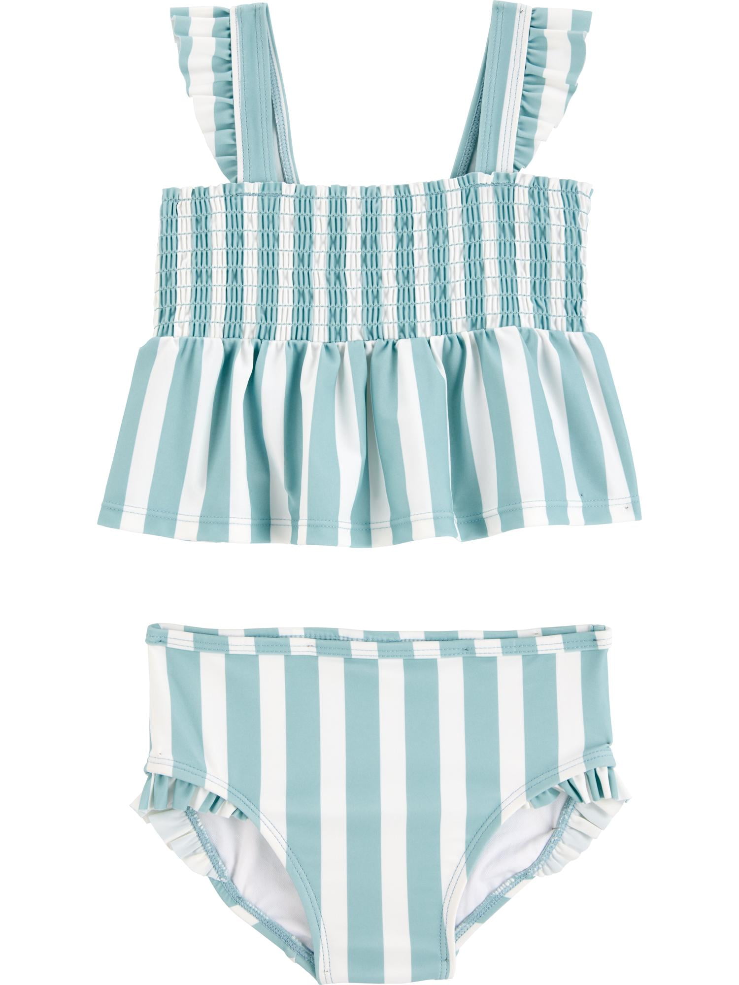 Carter’s Child of Mine Baby and Toddler Girl Two-Piece Swimsuit Set, Sizes 0/3M-5T