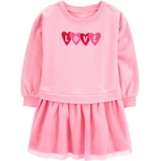 CARTER'S CHILD OF MINE Baby and Toddler Girl Valentine's Day Dress, Sizes 12M-5T