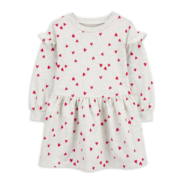 Carter s Child of Mine Toddler Girl Valentine s Day Dress Sizes 12M 5T Walmart