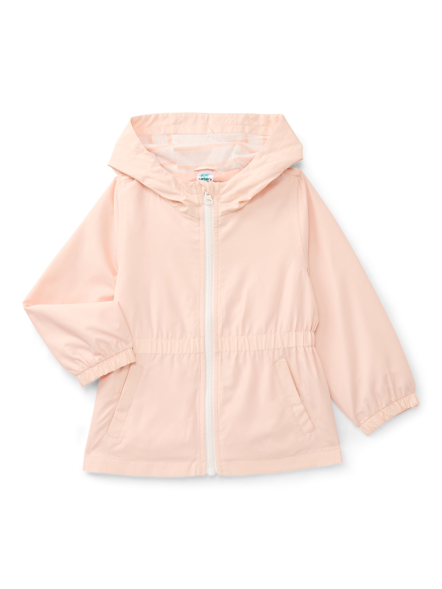 Carter's Child of Mine Toddler Girl Windbreaker Jacket with Hood, Sizes 12M-5T