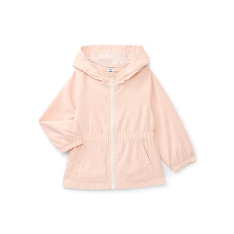 Toddler Girl Windbreaker Jacket with Hood, Sizes 12M-5T
