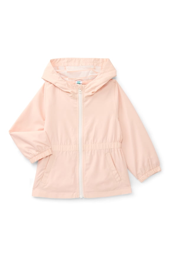 Toddler Girl Windbreaker Jacket with Hood, Sizes 12M-5T