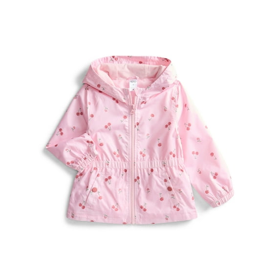 Carter's Child of Mine Toddler Girl Windbreaker Jacket with Hood, Sizes 12M-5T