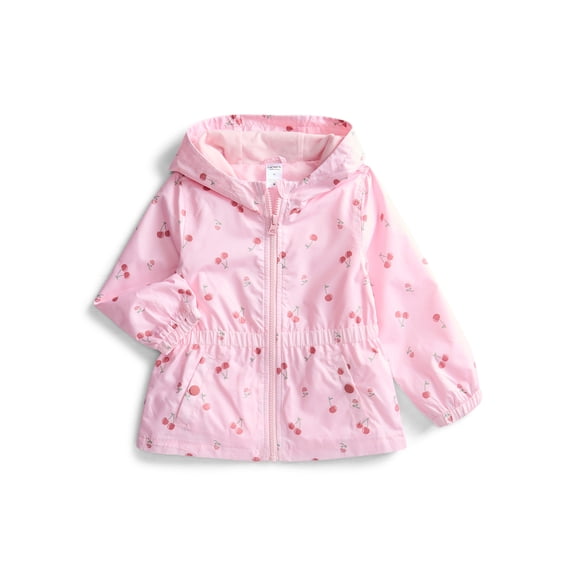 Carter's Child of Mine Toddler Girl Windbreaker Jacket with Hood, Sizes 12M-5T