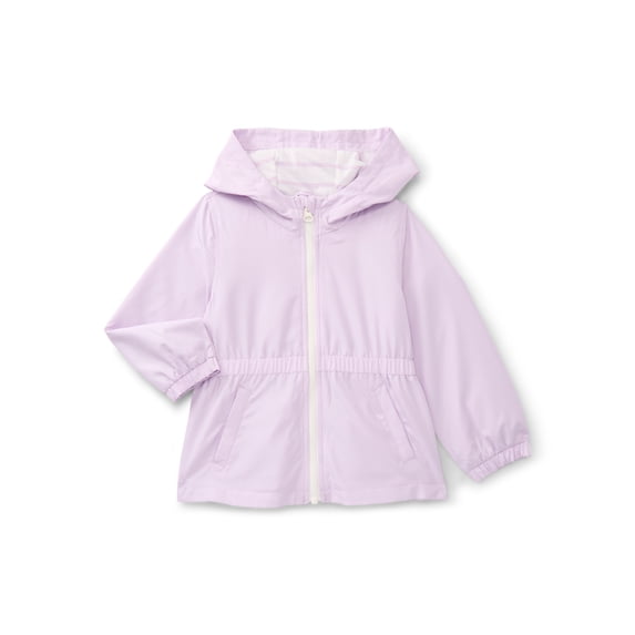 Carter's Child of Mine Toddler Girl Windbreaker Jacket with Hood, Sizes 12M-5T
