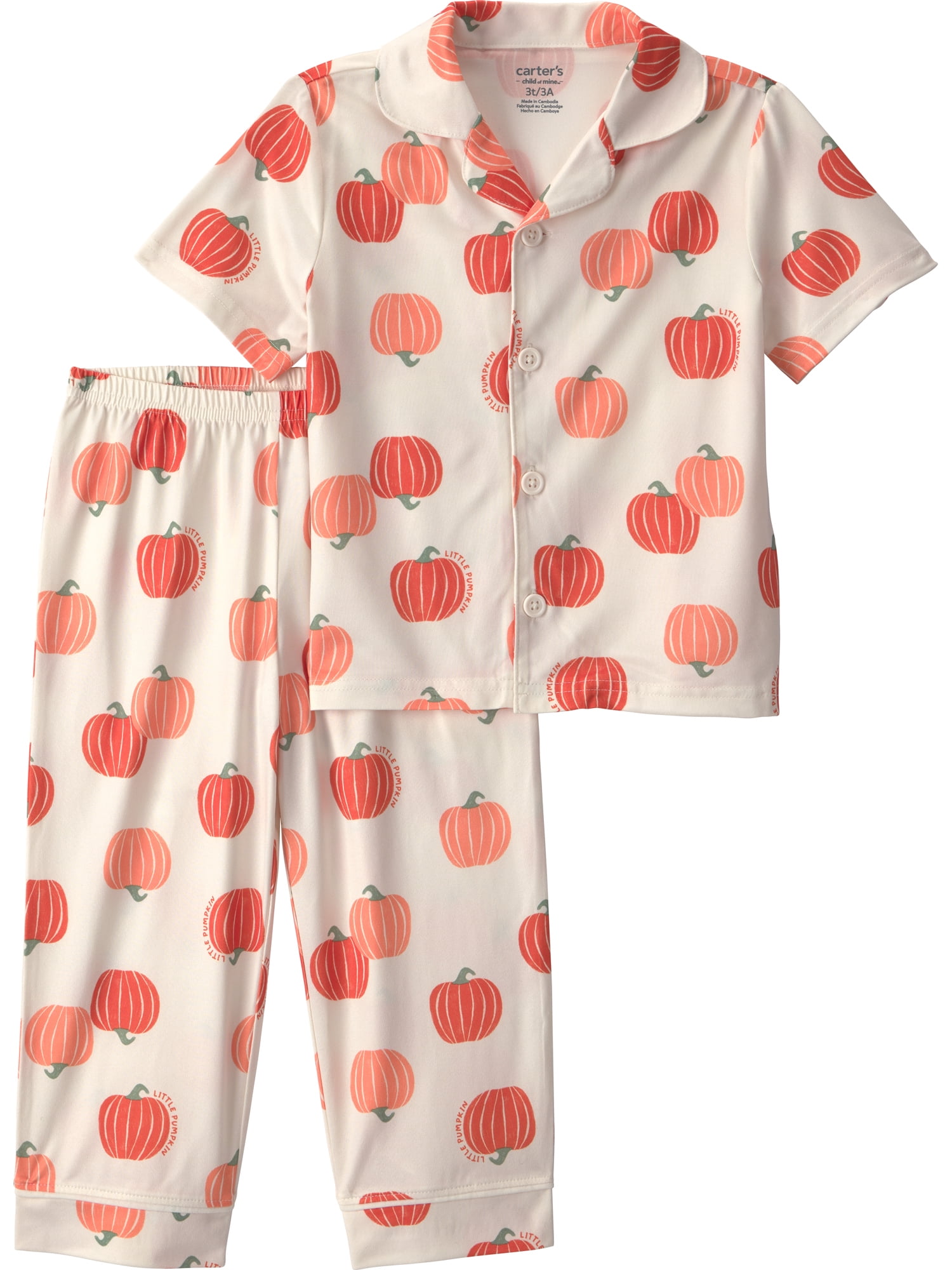 Carter's Child of Mine Toddler Halloween Coat Pajama Set, 2-Piece, Sizes 12M-5T