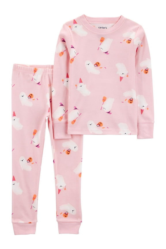 Toddler Boys or Girls Long Sleeve Top and Pants Pajama Set, 2-Piece, Sizes 12M-5T