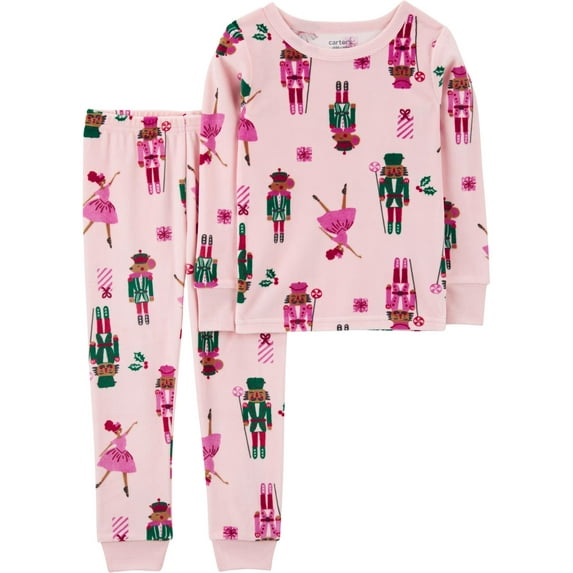 Carter's Child of Mine Toddler Holiday Cozy Pajama Set, 2-Piece, Sizes 12M-5T