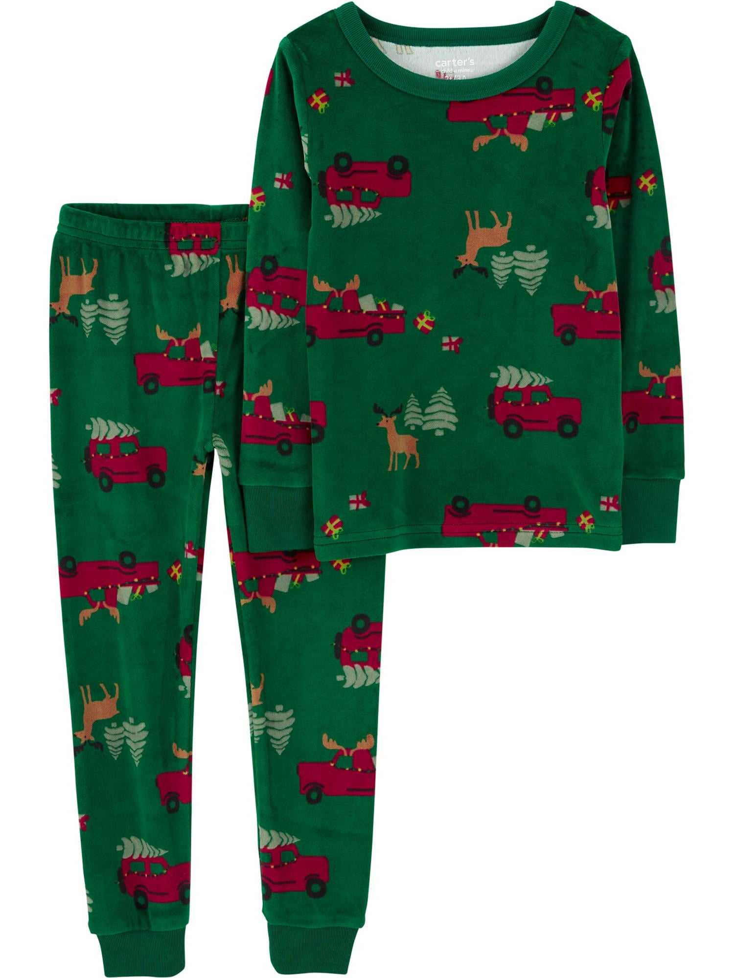 Carter's Child of Mine Toddler Holiday Cozy Pajama Set, 2-Piece, Sizes 12M-5T