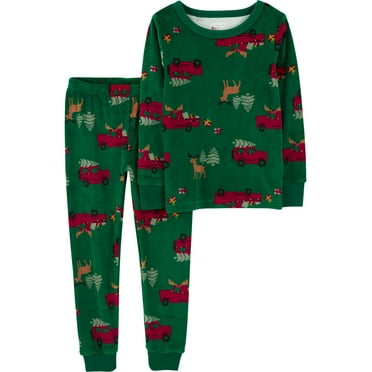 Carter's Child of Mine Toddler Holiday Cozy Pajama Set, 2-Piece, Sizes 12M-5T