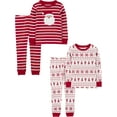 thumbnail image 1 of Carter's Child of Mine Toddler & Kids Holiday Pajama Set, 2-Pack, 4-Piece, Sizes 12M-8, 1 of 8