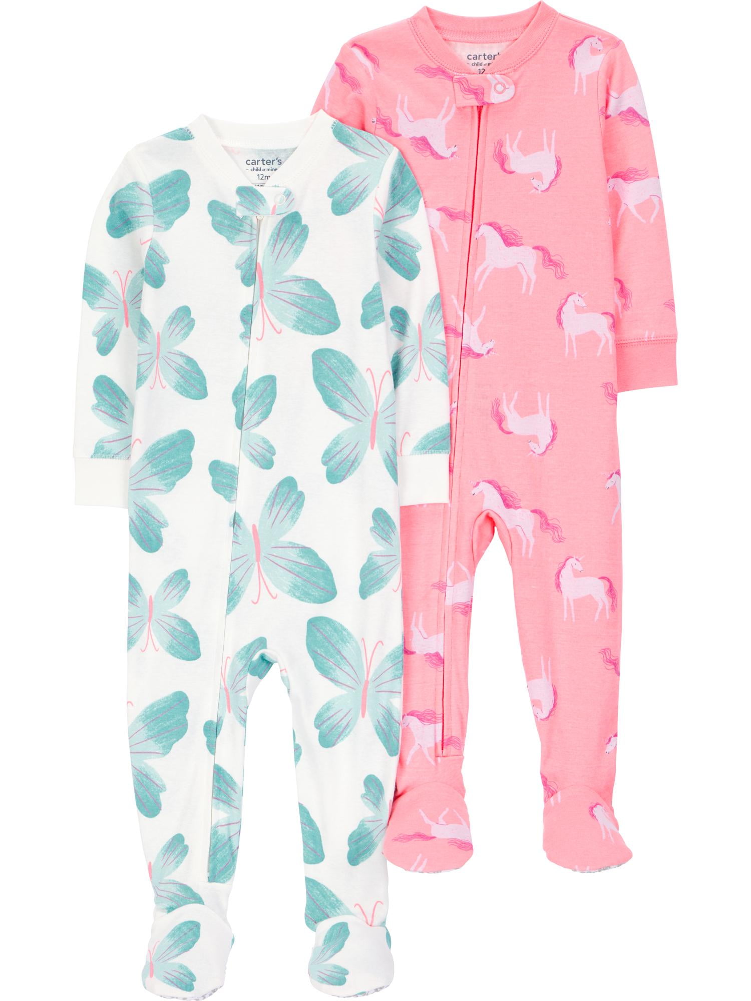 Walmart Deal of Carter's Child of Mine Toddler Pajama, 2-Pack, One-Piece, Sizes 12M-5T