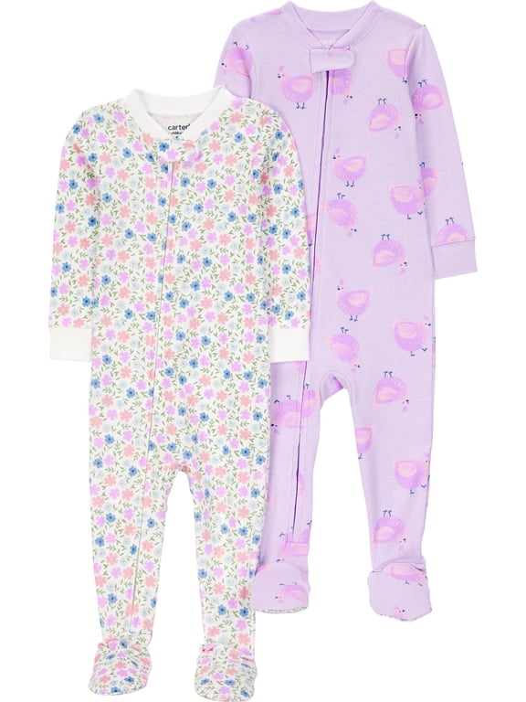 Toddler Pajama, 2-Pack, One-Piece, Sizes 12M-5T