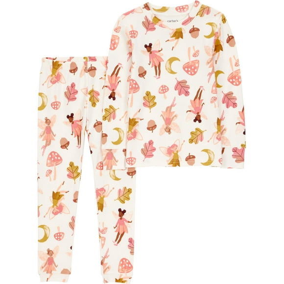 Carter's Child of Mine Toddler Boys or Girls Long Sleeve Top and Pants Pajama Set, 2-Piece, Sizes 12M-5T
