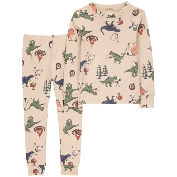 Carter's Child of Mine Toddler Boys or Girls Long Sleeve Top and Pants Pajama Set, 2-Piece, Sizes 12M-5T