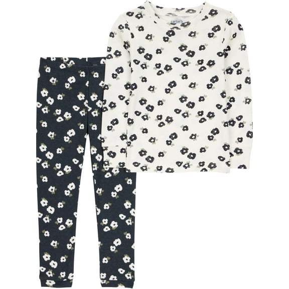 Carter's Child of Mine Toddler Boys or Girls Long Sleeve Top and Pants Pajama Set, 2-Piece, Sizes 12M-5T
