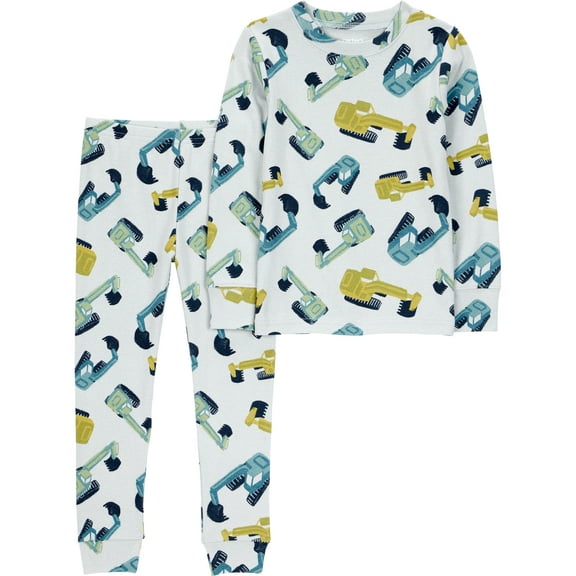 Carter's Child of Mine Toddler Boys or Girls Long Sleeve Top and Pants Pajama Set, 2-Piece, Sizes 12M-5T