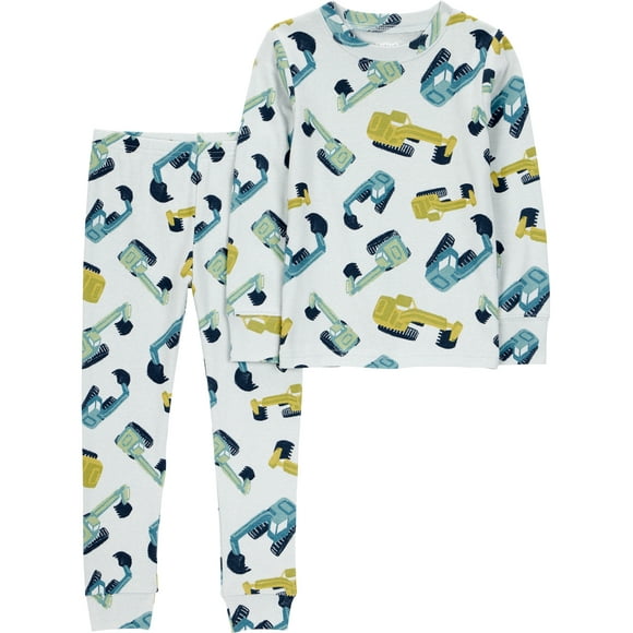 Carter's Child of Mine Toddler Boys or Girls Long Sleeve Top and Pants Pajama Set, 2-Piece, Sizes 12M-5T