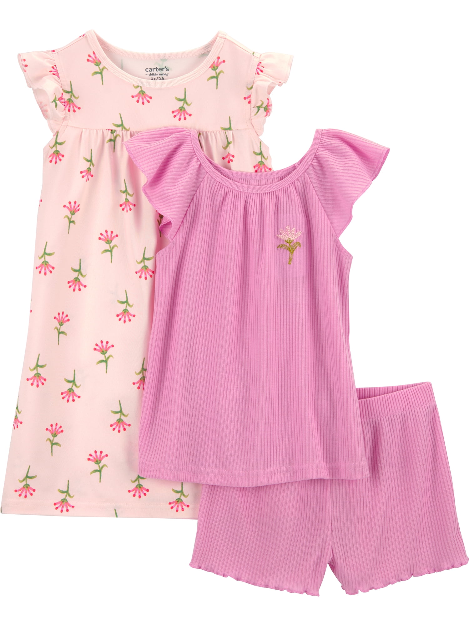 Carter's Child of Mine Toddler Pajama Set, 3-Piece, Sizes 12M-5T