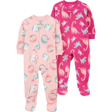 Carter's Child of Mine Toddler Pajama Sleeper, 2 Pack, One-Piece, Sizes 12M-5T
