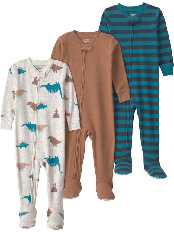 Toddler Pajama Sleeper, 3-Pack, Sizes 12M-5T