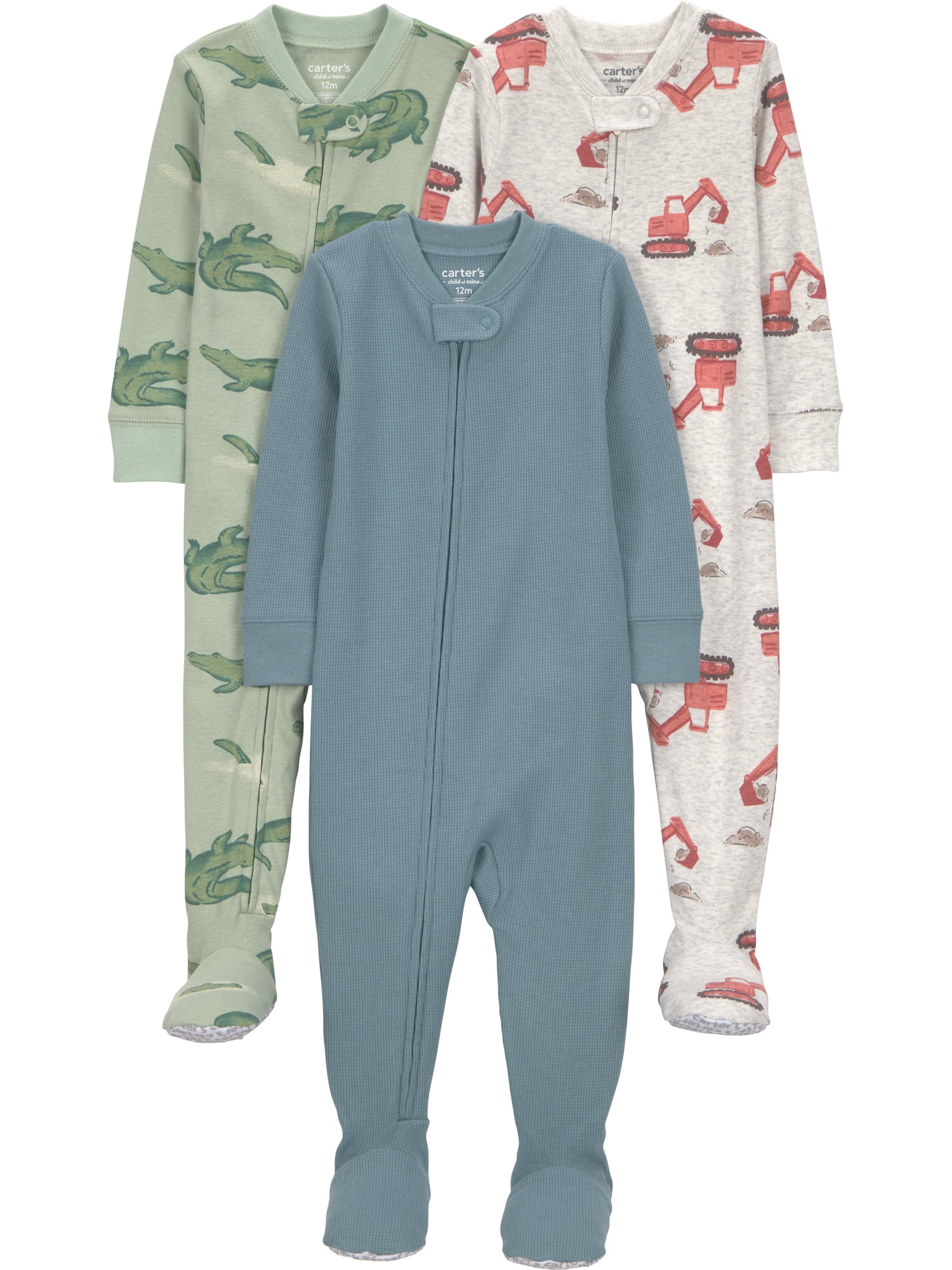 Carter's Child of Mine Toddler Pajama Sleeper, 3-Pack, Sizes 12M-5T