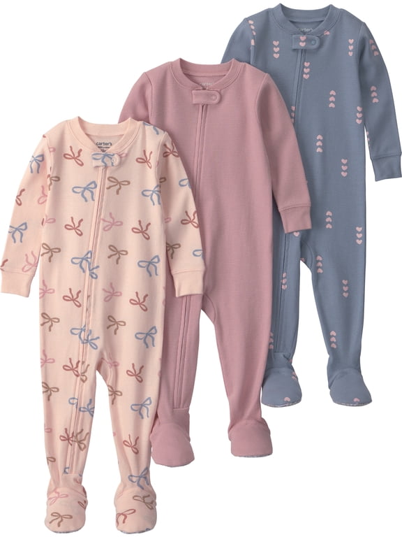 Toddler Pajama Sleeper, 3-Pack, Sizes 12M-5T