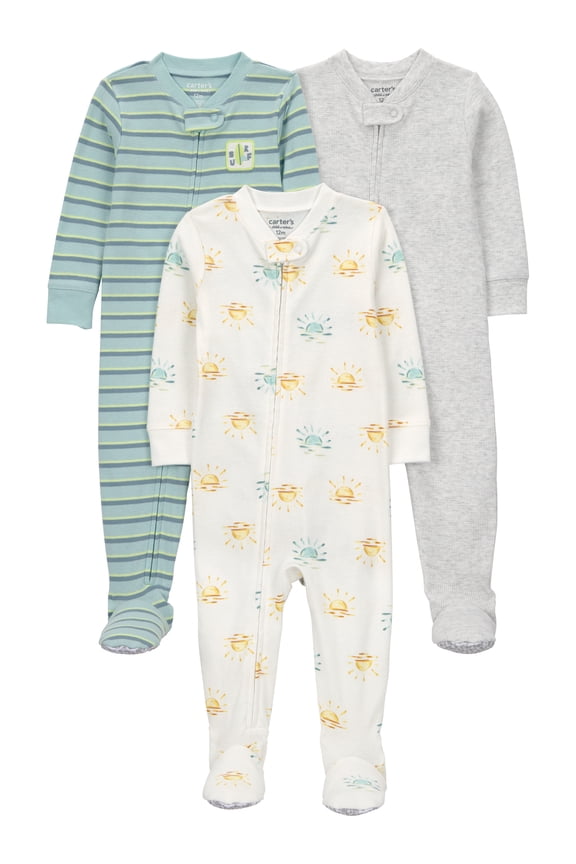 Toddler Pajama Sleeper, 3-Pack, Sizes 12M-5T