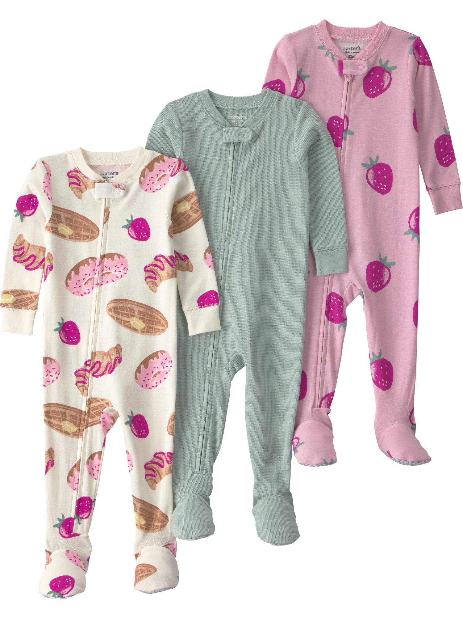 Carter's Child of Mine Toddler Pajama Sleeper, 3-Pack, Sizes 12M-5T