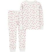 Carter's Child of Mine Baby and Toddler Valentine's Day Pajamas Set, 2-Piece, Sizes 12M-5T