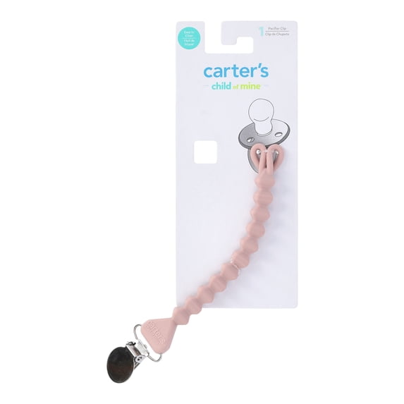 Carter's Child of Mine Baby Unisex Pacifier Clip, One Size