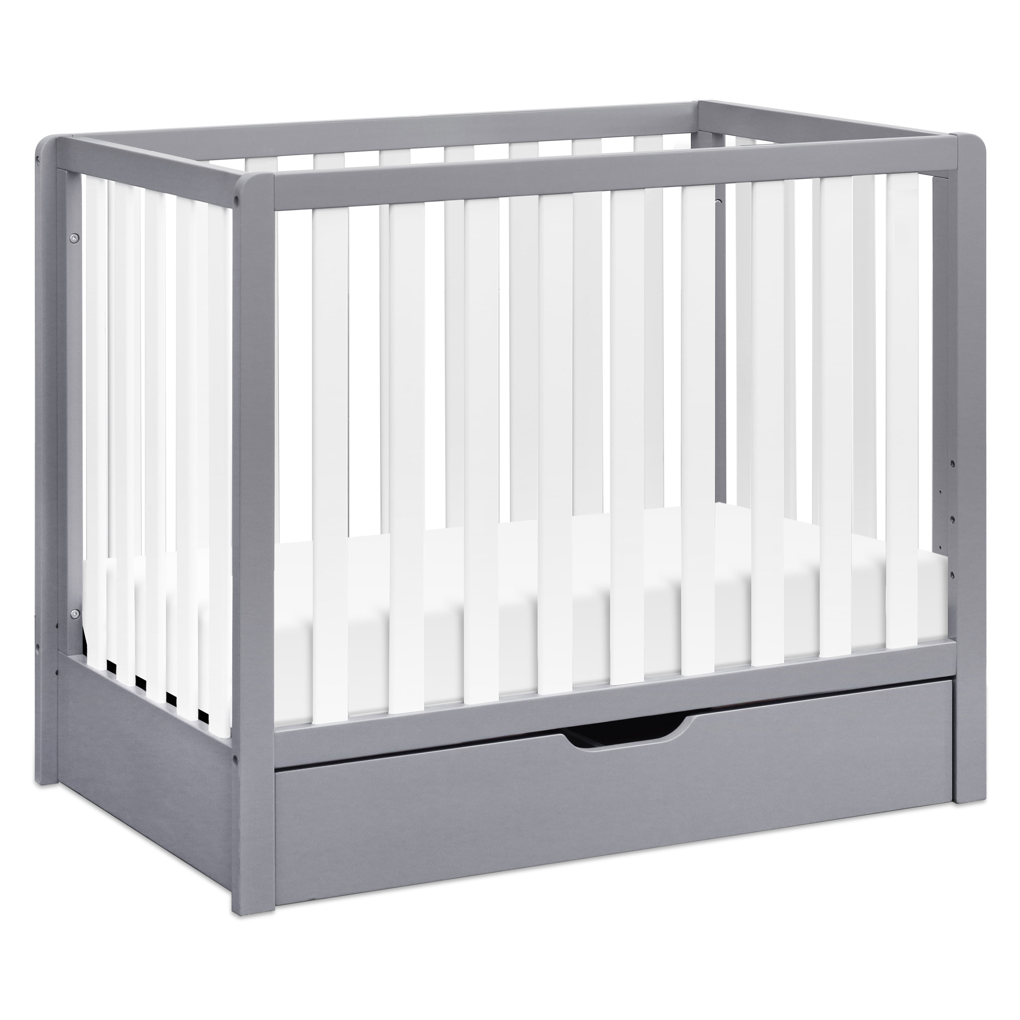 Carter's Colby 4in1 Convertible Mini Crib with Trundle, Gray and