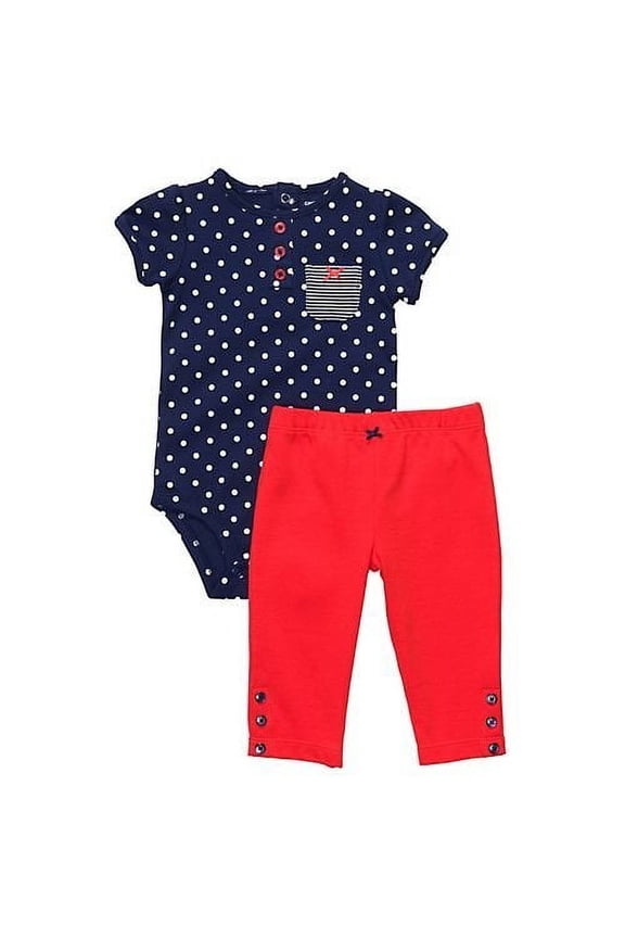 Cute & Comfy Combo 2pc Set - Polka Dots-6 Months