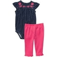 thumbnail image 1 of Carter's Cute & Comfy Set - Navy/Pink Embroidery-NB, 1 of 1